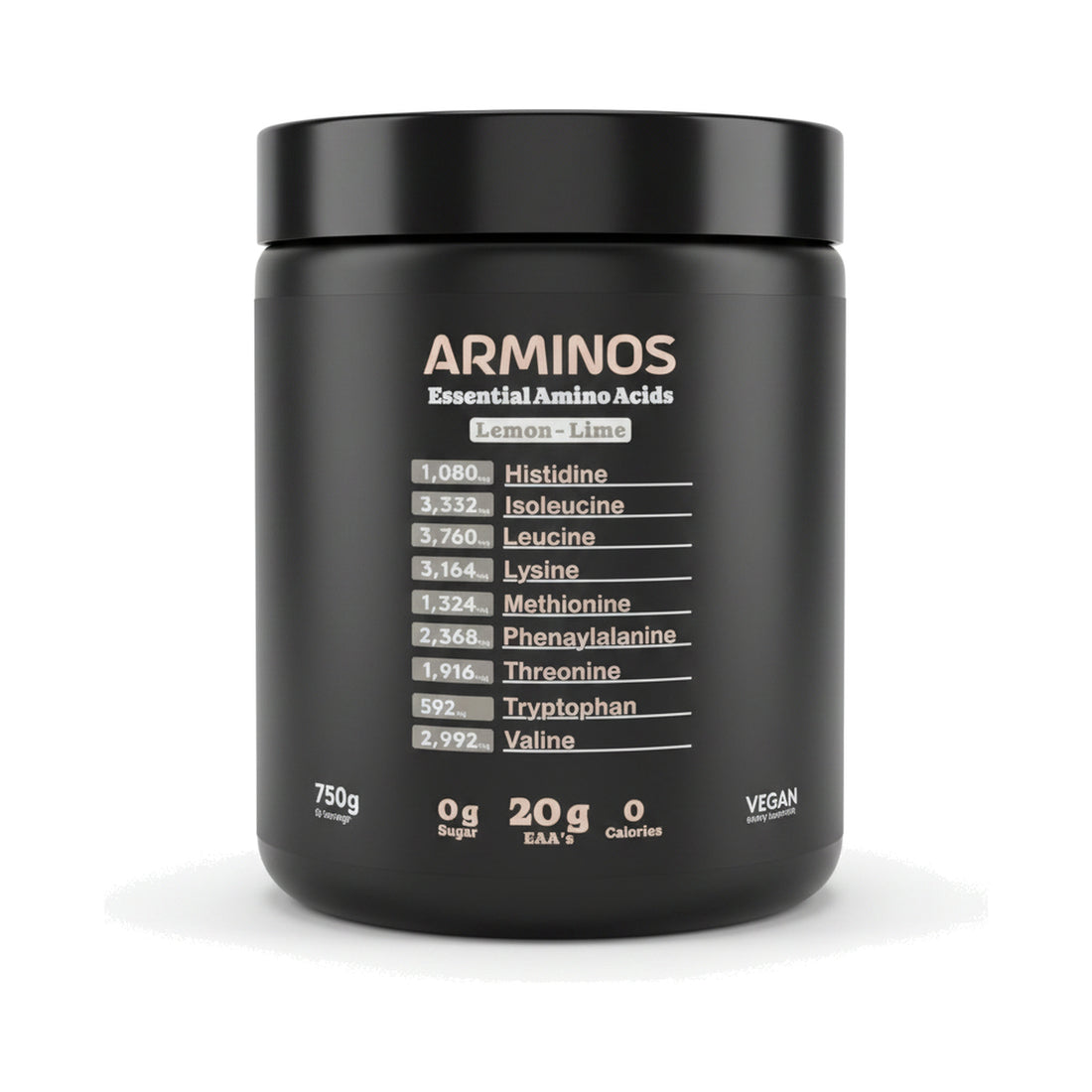 ARMINOS Essential Amino Acids — Lemon-Lime, 750 g tub
